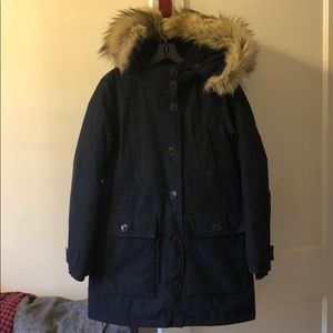 J crew Nordic Down Parka in XS Navy